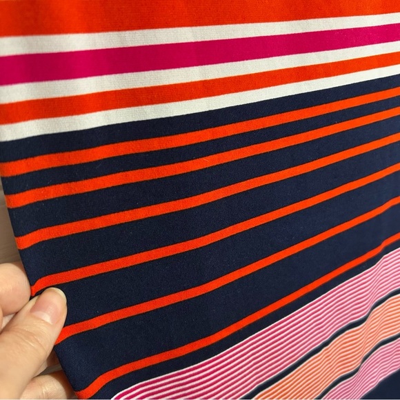 Michael Kors womens short sleeve t-shirt sundress Sz XS Colorful Stripped dress - Picture 8 of 14